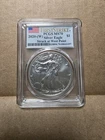2020 (W) $1 AMERICAN SILVER EAGLE PCGS MS70 WEST POINT FIRST STRIKE FLAG LABEL