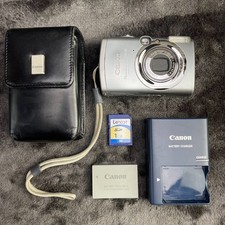 Canon Powershot SD700 IS Digital Elph Camera Case Charger 1 GB SD TESTED WORKING