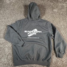 Carhartt Mens Rain Defender Hoodie Sweatshirt Large Gray Loose Fit Heavyweight