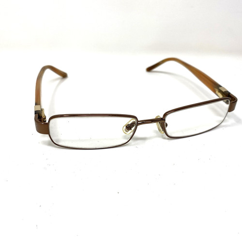 COACH BRITANY 214 SHINY TAN BROWN FLEX HINGE 50-16-135 EYEGLASSES 299A