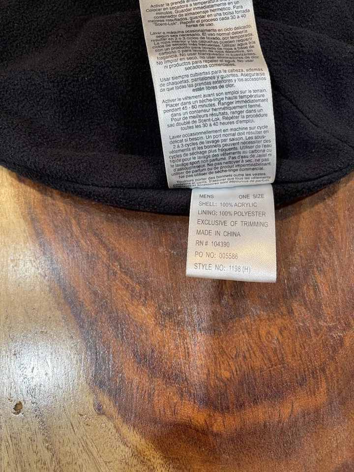 Gorra de esquí Scent-Lok camuflada/verde gorro con carbón activado para hombre talla única Foto 4 de 4