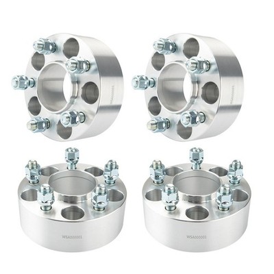 4x 2'' 5x4.5 Hubcentric Wheel Spacers 1/2''x20 For Jeep Cherokee Wrangler TJ XJ