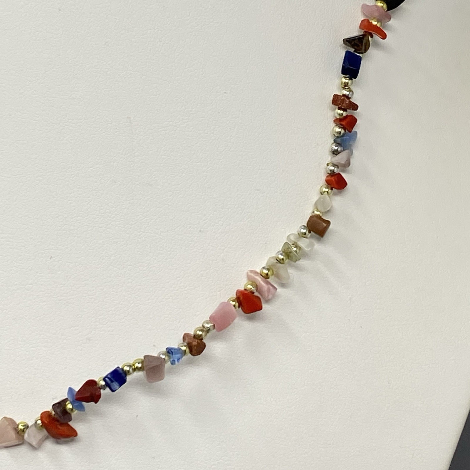 Assorted Gemstone Necklace Multicolor Chip Beads … - image 5
