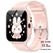 Kids Smart Watch Gift for Girls Age 5-12, Ai Functions Games HD Touch off-white