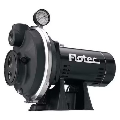 Pentair Flotec Fp4332 Jet Pump, Thermoplastic, Convertible, 1Hp