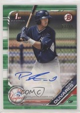 2019 Bowman Prospect Auto Green /99 Pablo Olivares #PA-PO Auto 0m6m