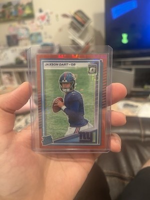 2025 Panini Donruss - Rated Rookie Jaxson Dart #400 Optic Red Pandora Prizm (RC)
