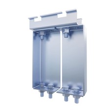 NavePoint Electro Zinc Plated 4" Wide Cabinet and Floor Stand