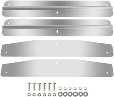 Pair 2 24" Stainless Steel Mudflap Weights With Backing Plate Universal