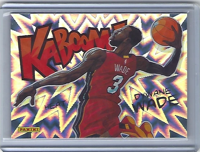 2014-15 Panini Excalibur Dwyane Wade Kaboom Case Hit SSP #16 Miami Heat