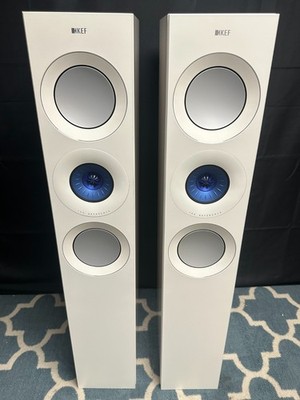 KEF Reference 3 Meta (PAIR) - Gloss White/Blue - Very Good Condition (READ DESC)