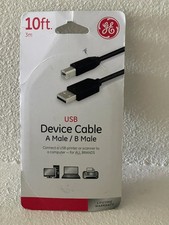 Device Cable   Connects USB Printer to Computer, Model 34502-GE 10 ft