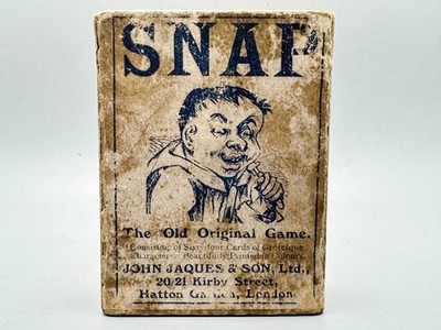 ANTIKES JOHN JAQUES SCHNAPPKARTENSPIEL FRÜHES GROTESKES CHARAKTERDECK