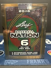 2026 Leaf Baseball Nation Factory Sealed Hobby Box