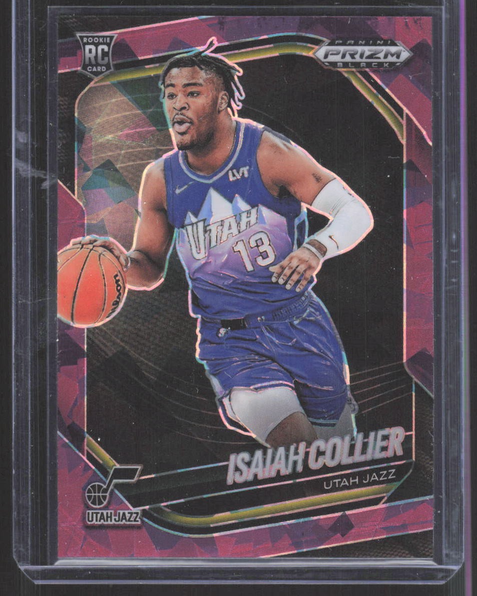 2024-25 Panini Prizm Black #32 Isaiah Collier Purple Ice #/149