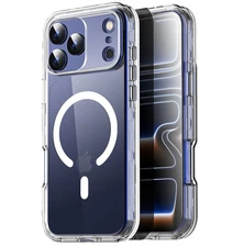 Clear Case For iPhone 17 Pro Max 17 Shockproof Heavy Duty Magnetic 3-Layer Cover