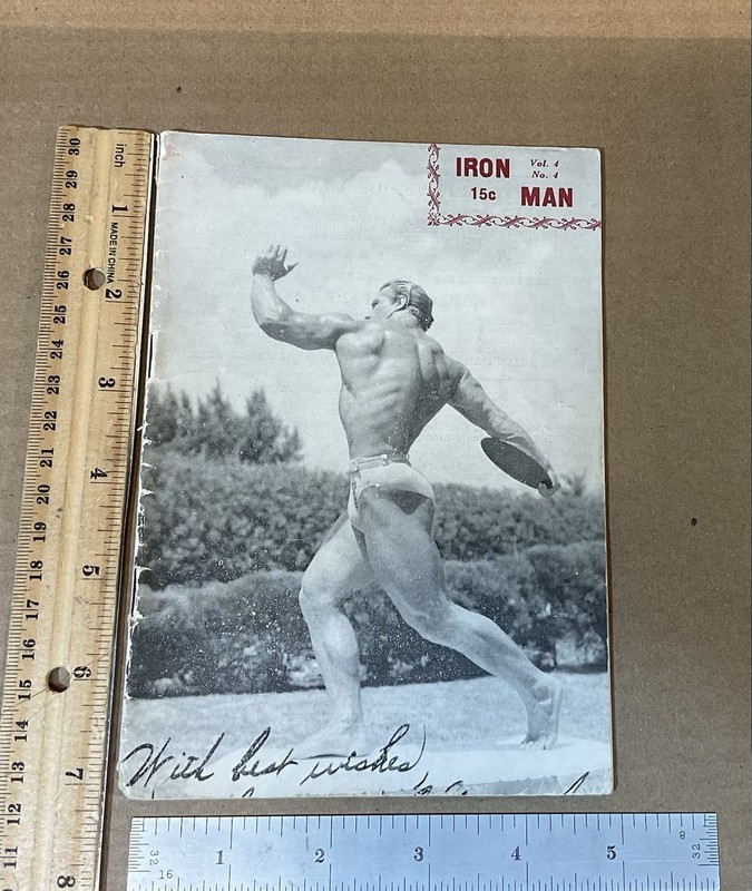 Vintage Antique Iron Man Magazine Bodybuilding Physical Physique Vol.4 No.4