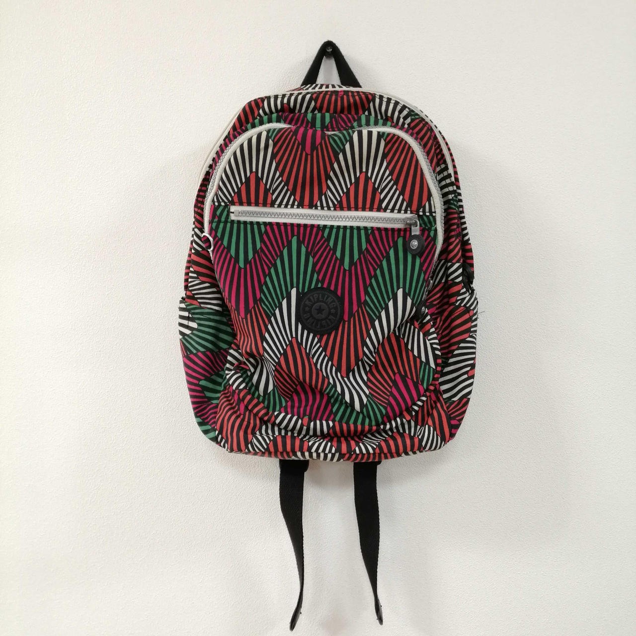 KIPLING Multi-color all-over pattern backpack Kip… - image 1