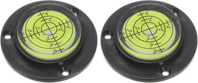 2pcs High Precision Horizontal Bubble Level 49x12mm Round Bull's-Eye Level Measu
