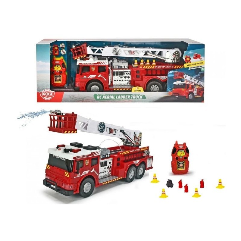RC camion à échelle aérienne réplique exacte en ABS durable avec roues gomme