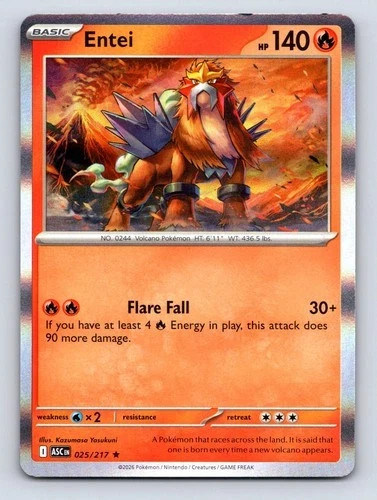 Entei 025/217 Ascended Heroes Holo