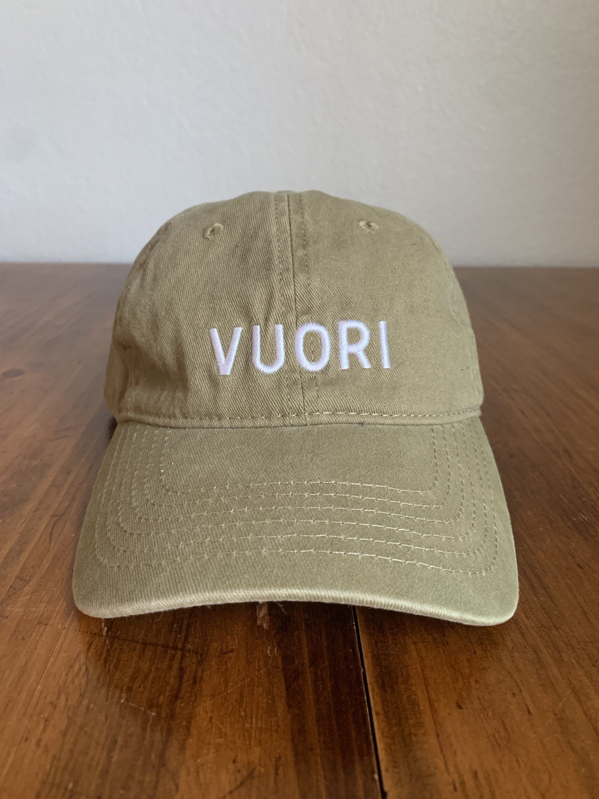 Vuori Strapback Dad Hat Cap Camel Tan Adult Unisex Adjustable One Size Cotton