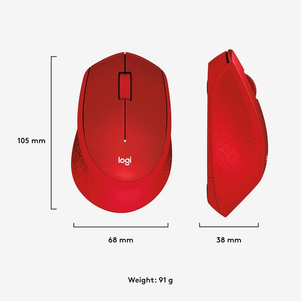 Logitech M330 SILENT PLUS Wireless Mouse, 2.4GHz with USB Nano Receiver, 1000 DP - Image 4 of 4
