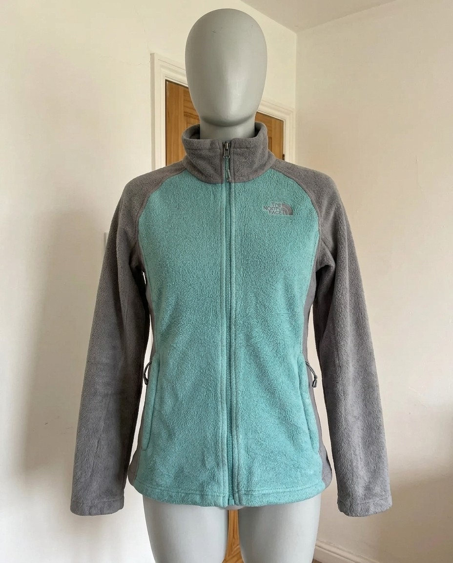 THE NORTH FACE INVERNALE FELPA CON ZIP DONNA TG.XS MULTICOLORE ORIGINALE