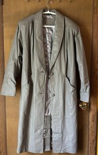 VINTAGE Model off Duty Jacqueline Ferrar Gray 100 Genuine Leather Coat
