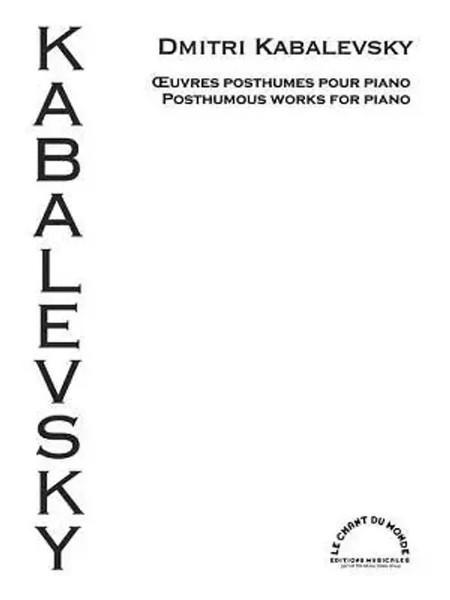 Posthumous Works For Piano | Dmitri Kabalevsky | Englisch | Taschenbuch | Buch-image
