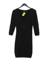 Mango Bodycon Midi Dress S in Black