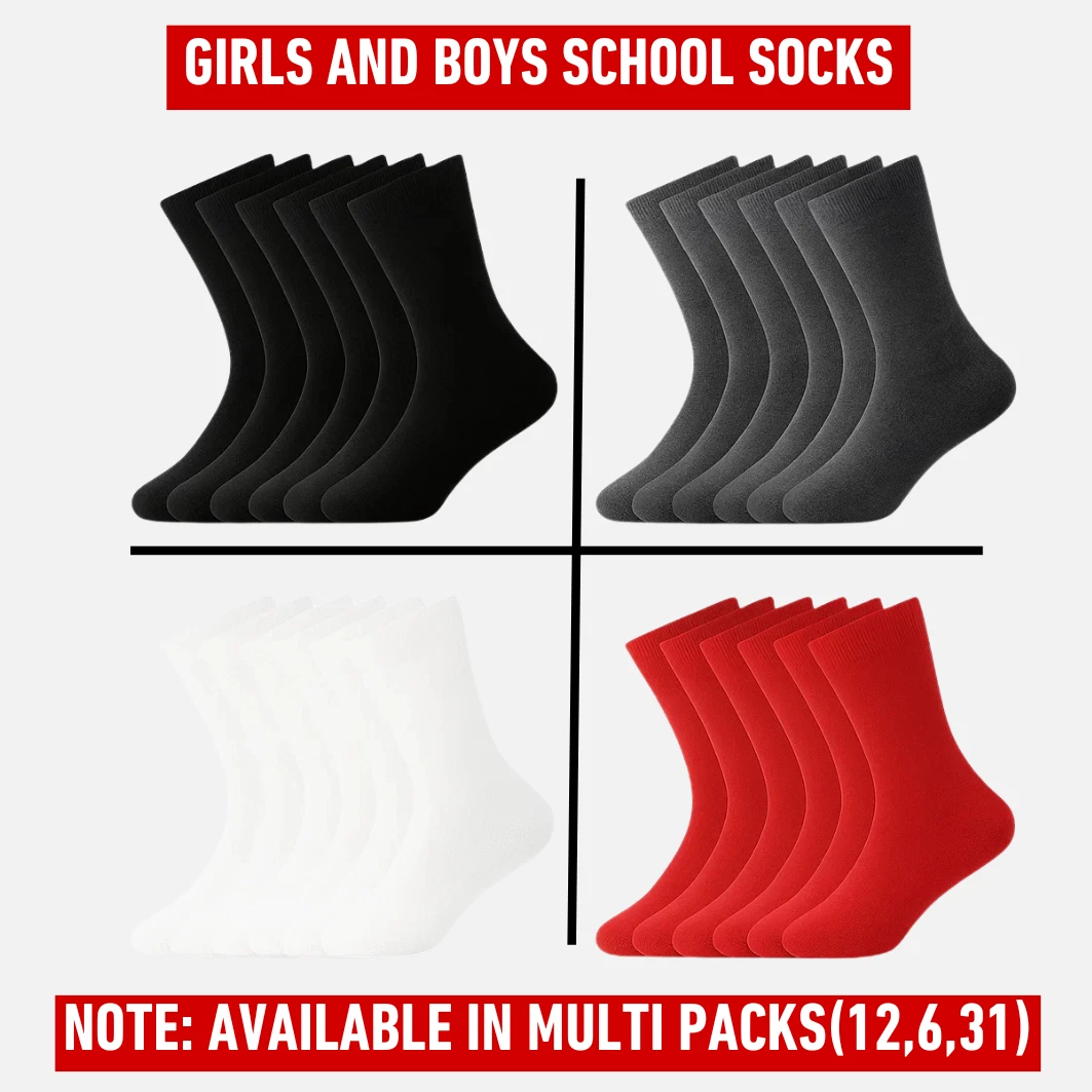 Premium Children's School Socks Pack
