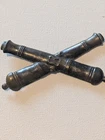 Artillery Crossed Cannons Civil War Hat Insignia Lapel