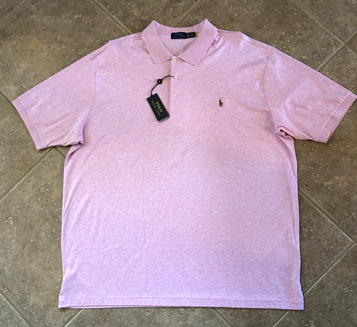 Polo Ralph Lauren Classic Fit Interlock Polo Shirt 3XB Pink