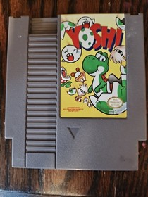 3 Classic NES Cartridges - Marble Madness, Yoshi, Rocketeer