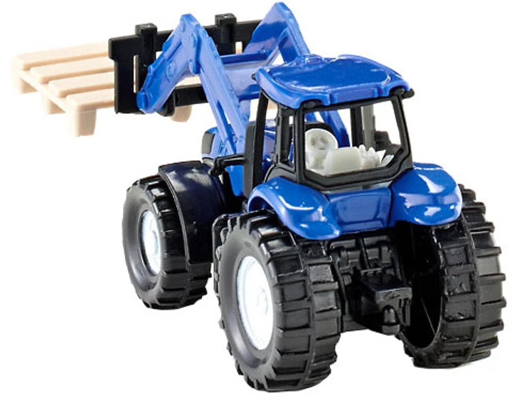 New Holland Tractor with Fork for Pallets SIKU Super Serie 1487 1/87 Scale Toy - Image 2 of 4