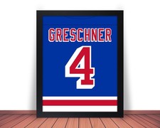 Framed RON GRESCHNER New York Rangers comparable Photo Picture 8x10 11x14 JZ