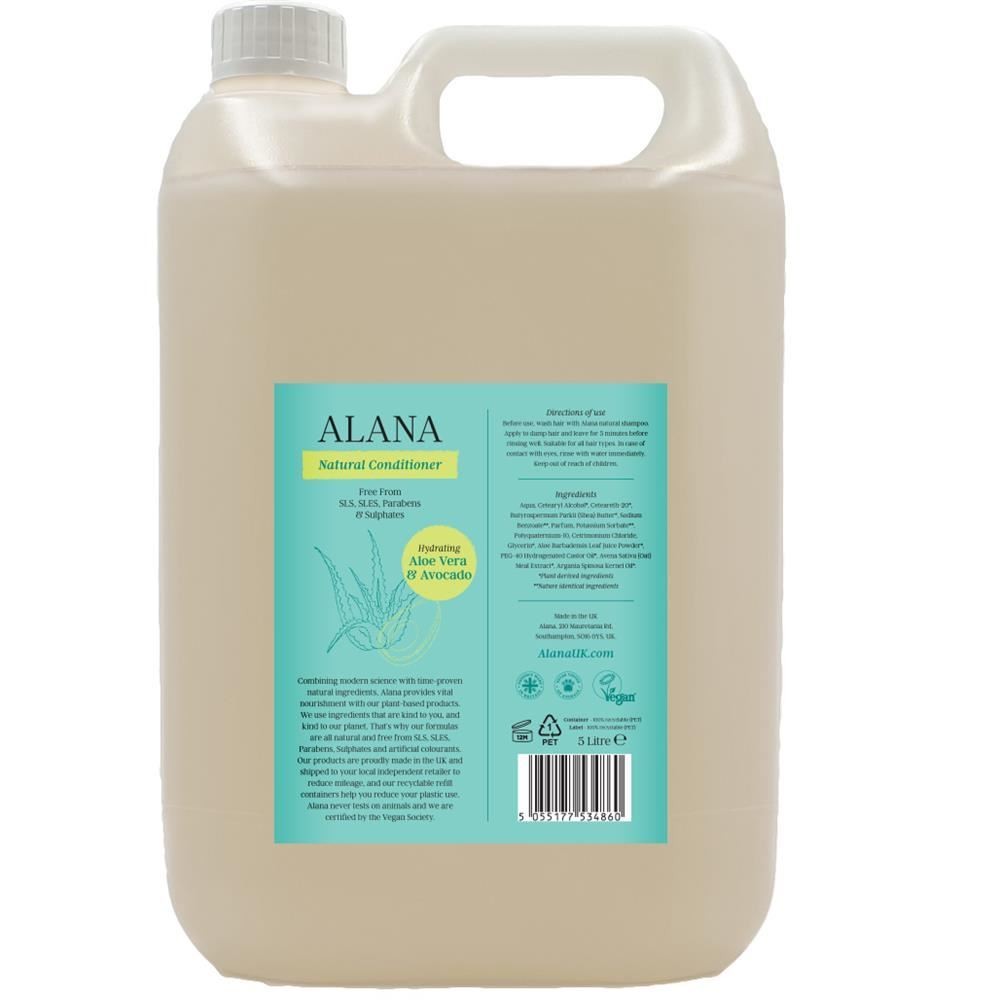 Alana Aloe Vera & Avocado Natural Conditioner 5L - 4 Pack