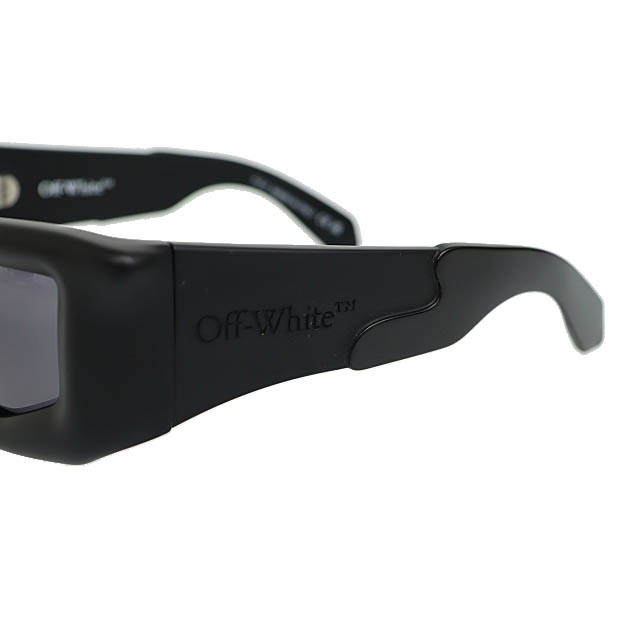 Off-White 23SS Volcanite Square Sunglasses Black Dark Gray Frame Excellent thumbnail 4