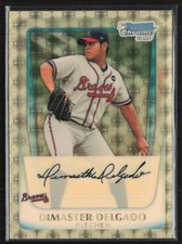 Marketplace image: Dimaster Delgado 2011 Bowman Chrome Superfractor 1/1 #BCP118 Atlanta Braves