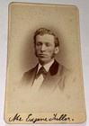 Rare Antique ID'd American Railroad Machinist Eugene Tuller! PA CDV Photo! US! — photo 2