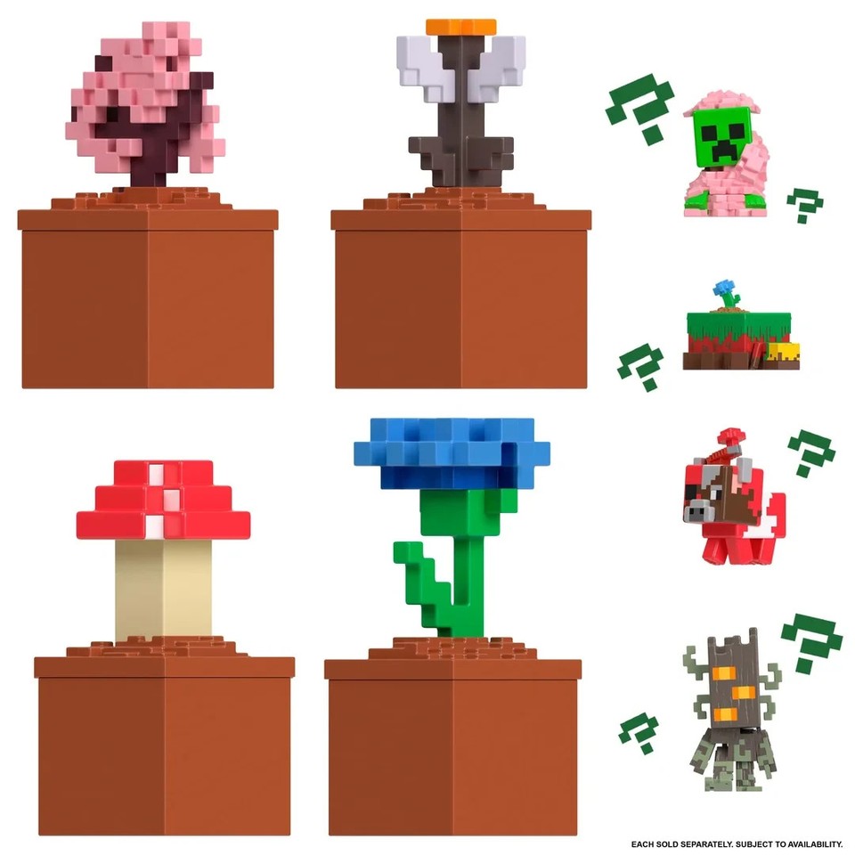 NEW! Minecraft Mini Mode BLOOM BLOCKS Series 2 Mini Figure & Sand Set ...