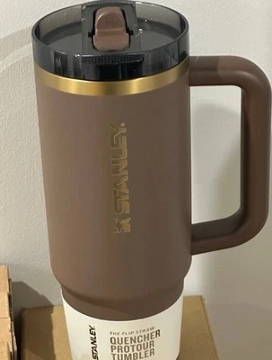 Stanley Espresso Gold The Quencher ProTour Flip Straw Tumbler 30 Oz