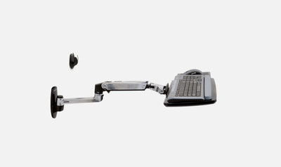 Ergotron   LX Keyboard Arm, Wall Mount Adjustable Keyboard Tray Aluminum