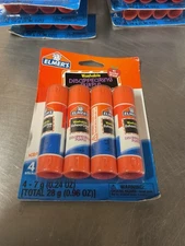 Elmers E543 Washable School Glue Sticks, Disappearing Purple, 4/Pack