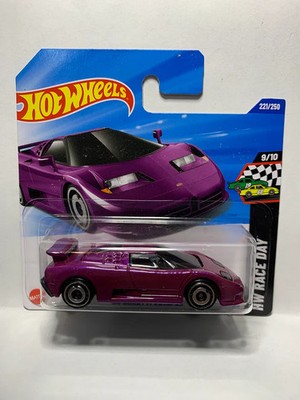 Purple '94 Bugatti EB110 SS HW Race Day JBB36  G1 Short Card HW Diecast Car