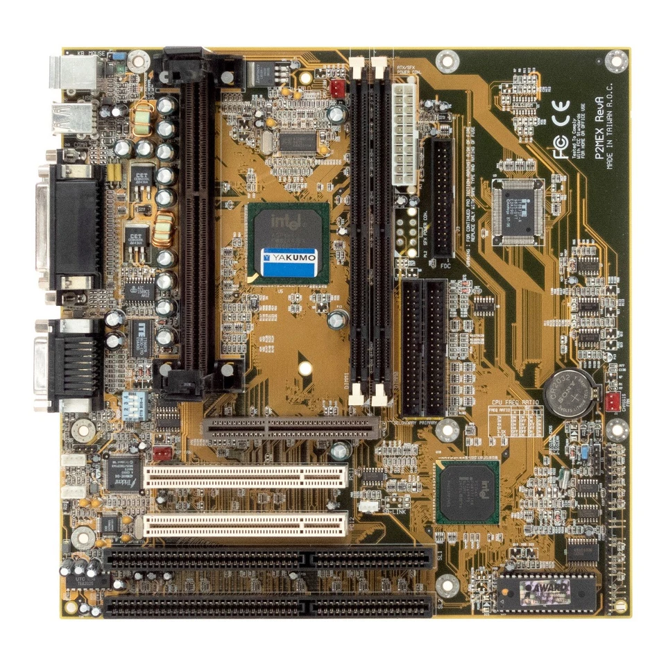 Motherboard Micro-Atx DFI P2MEX RevA Slot 1 Sdram Isa PCI AGP - Image 2 of 3