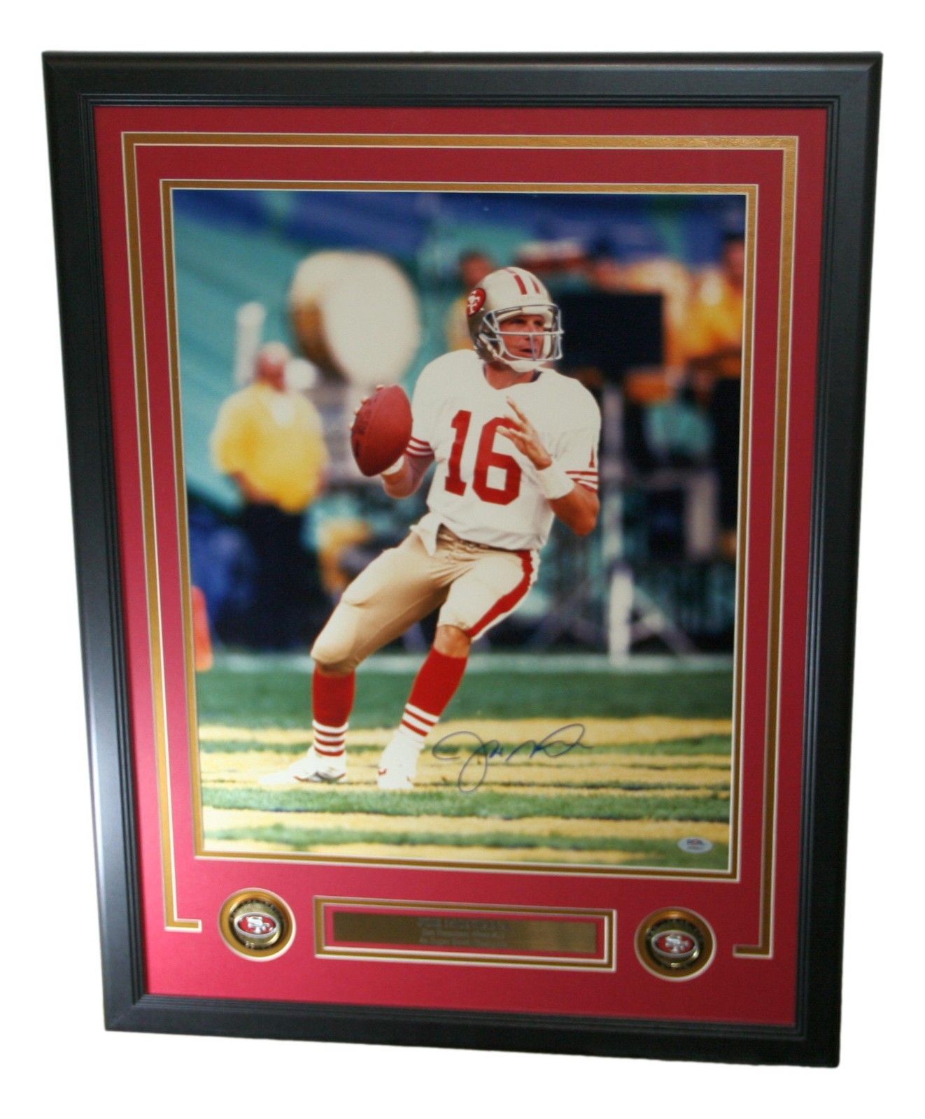 Joe Montana Autographed Framed 16x20 Photo San Francisco 49ers PSA/DNA