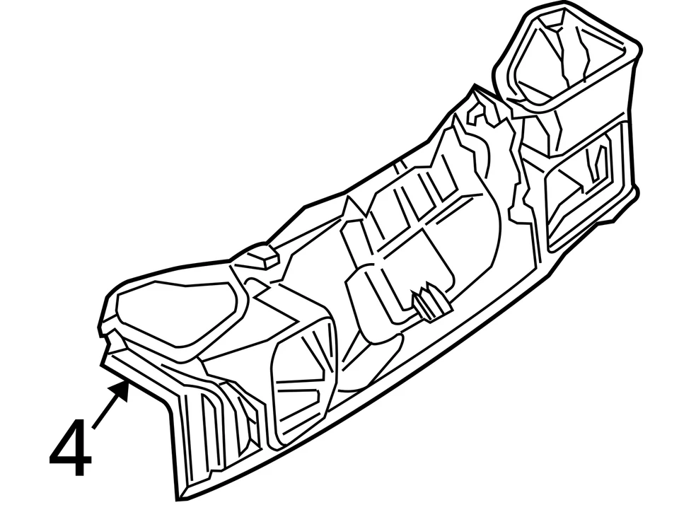 2004-2010 BMW 645Ci Center Duct 64316921597 - Image 4 of 4