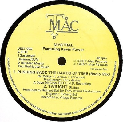 Mystral  Featuring Kevin Power - Pushing Back The Hands Of Time (12'')